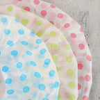 Thickened Shower Cap - Non-Disposable Reusable Waterproof Polka Dot PVC Adult Shower Cap
