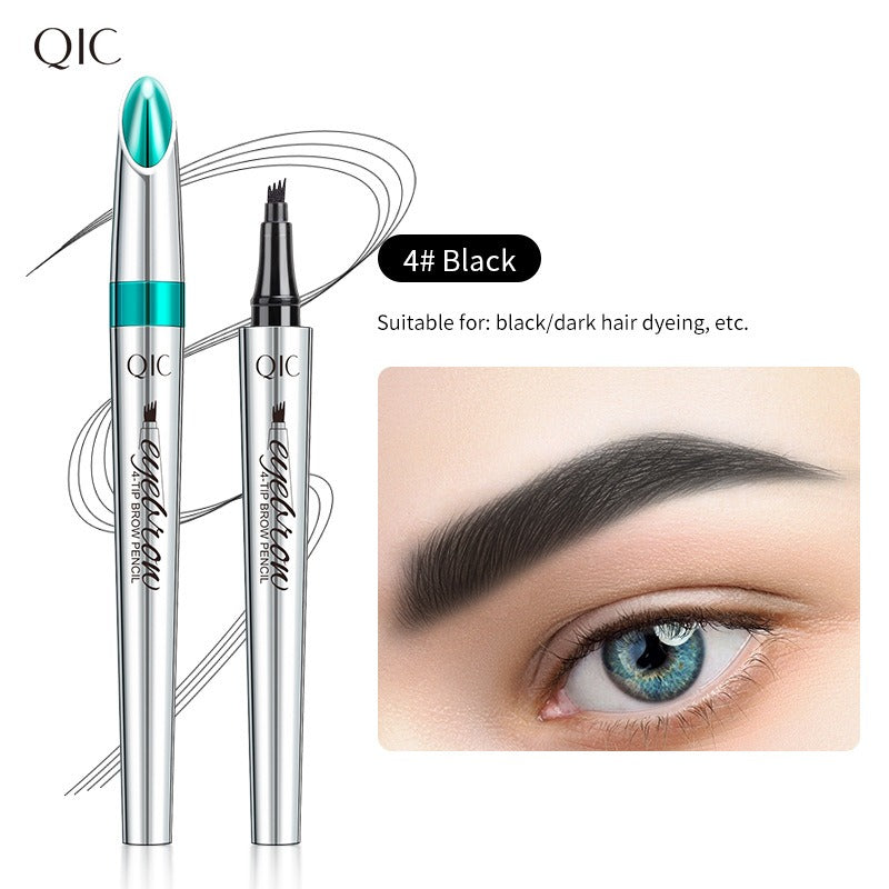 QIC - Long-Lasting Waterproof 4 Tip Eyebrow Eyebrow Pencil