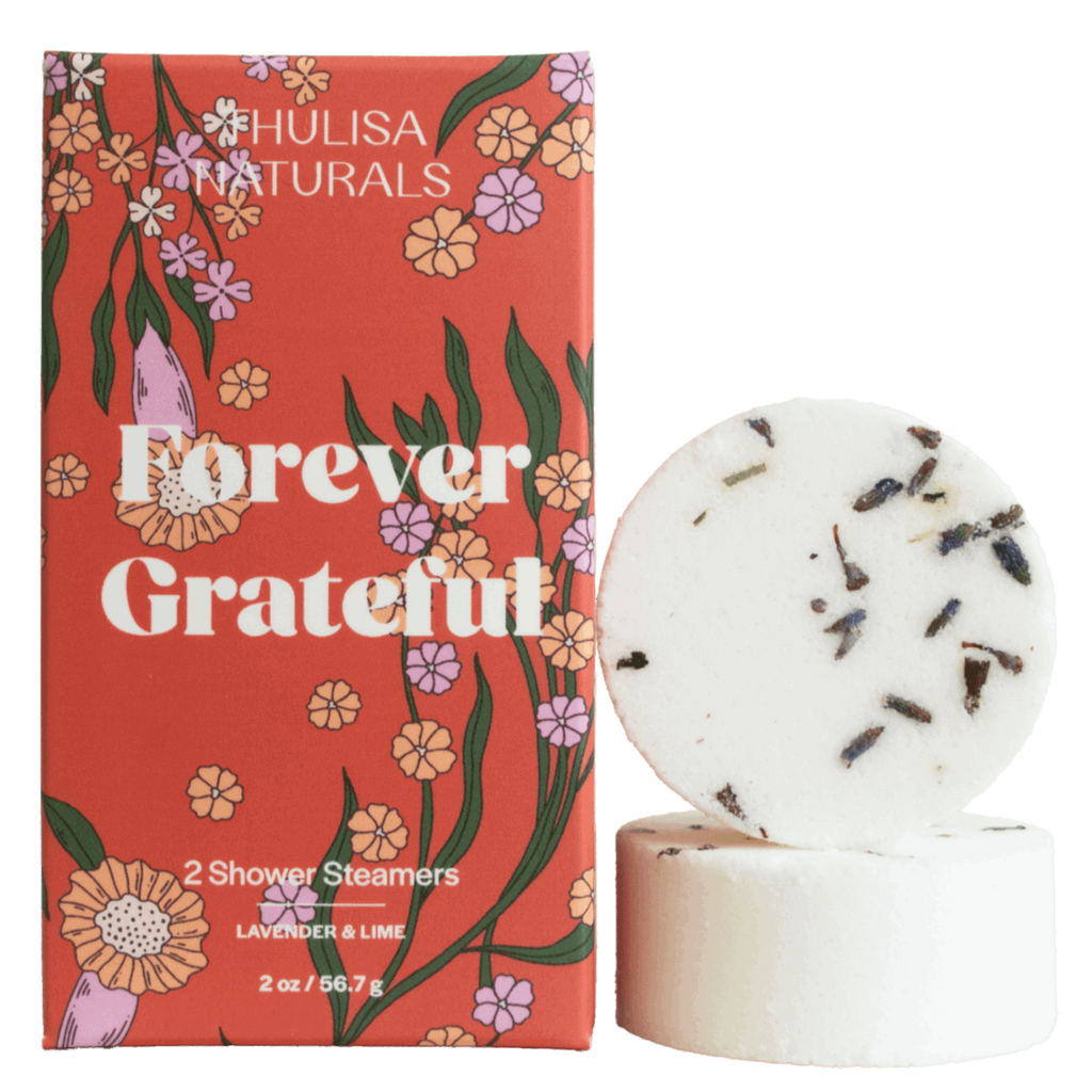 Thulisa Naturals - Forever Grateful Lemon Verbena Shower Steamer Gift Set