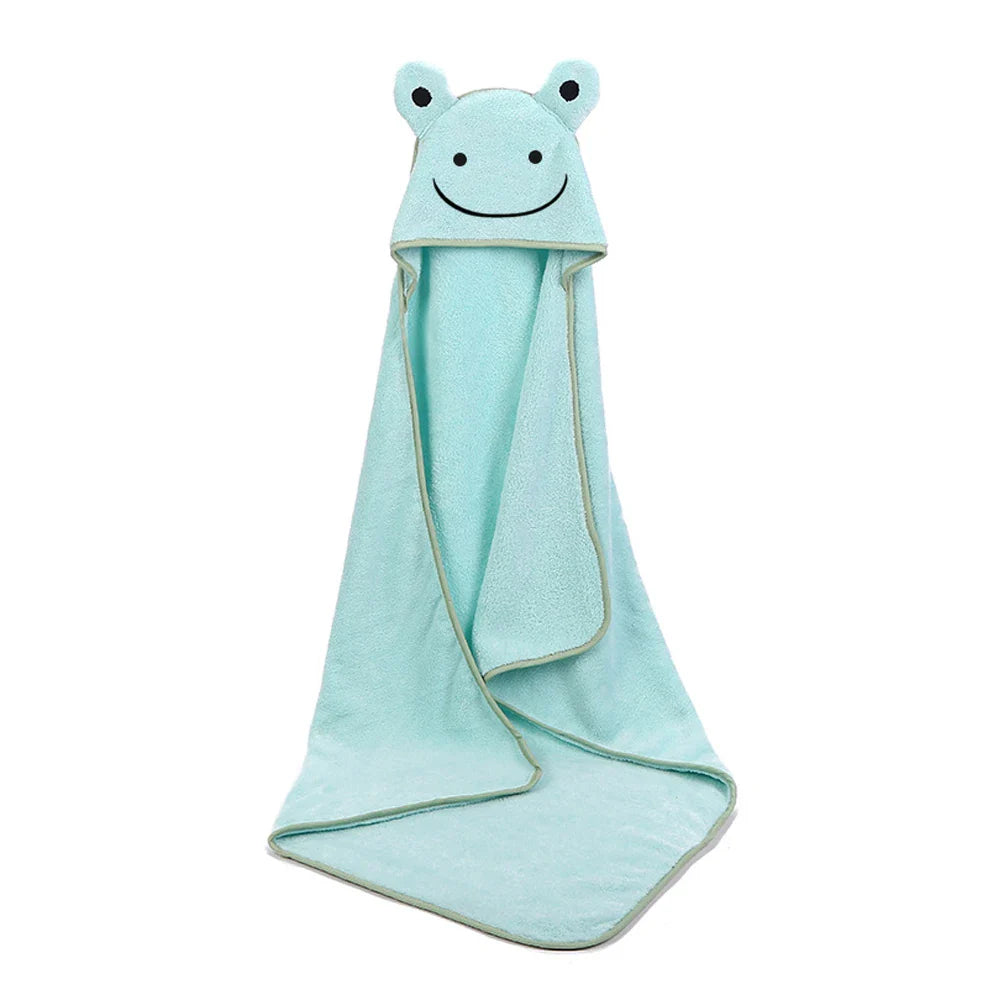 Baby Poncho - Bath Bath Towel  (90*90cm) Fleece Hood Infant Hooded Towels