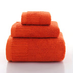 100% Cotton Thick Bath Towel Set (Hand Towel, Face Towel & Bath Towels) 10 olors
