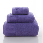 100% Cotton Thick Bath Towel Set (Hand Towel, Face Towel & Bath Towels) 10 olors