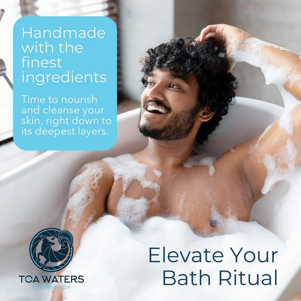 TOA Waters - Liquid Bath Bombs and Loofah Sponge Gift Set