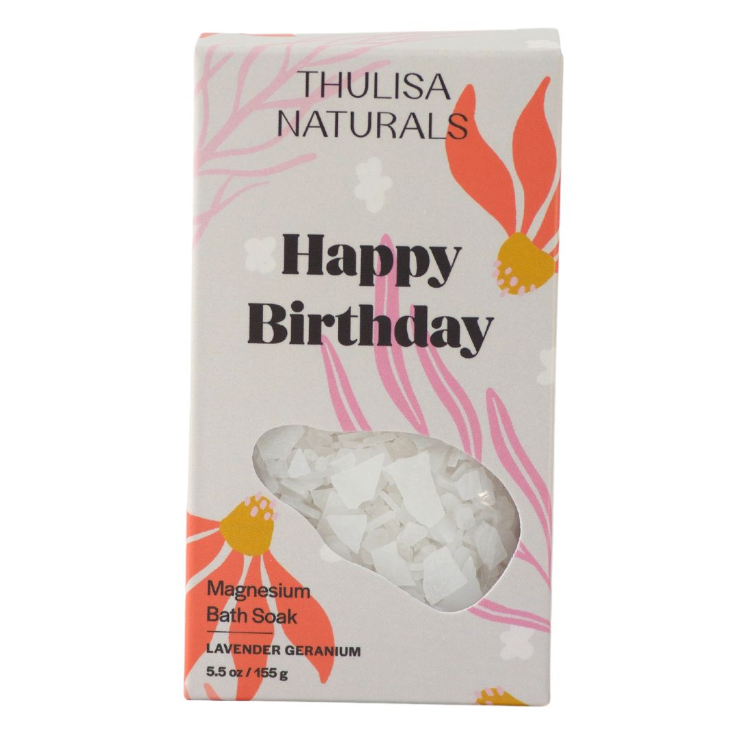 Thulisa Naturals - Happy Birthday Lavender Geranium Magnesium Bath Soak