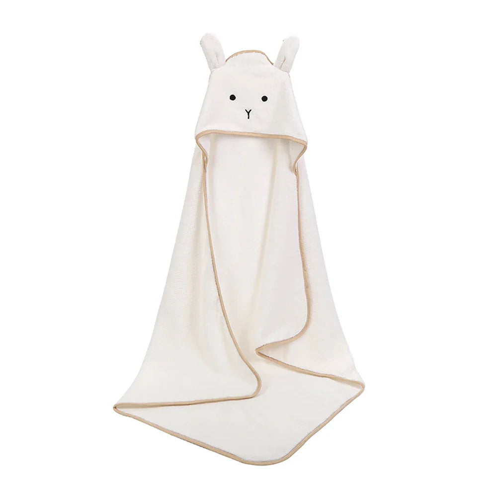 Baby Poncho - Bath Bath Towel  (90*90cm) Fleece Hood Infant Hooded Towels