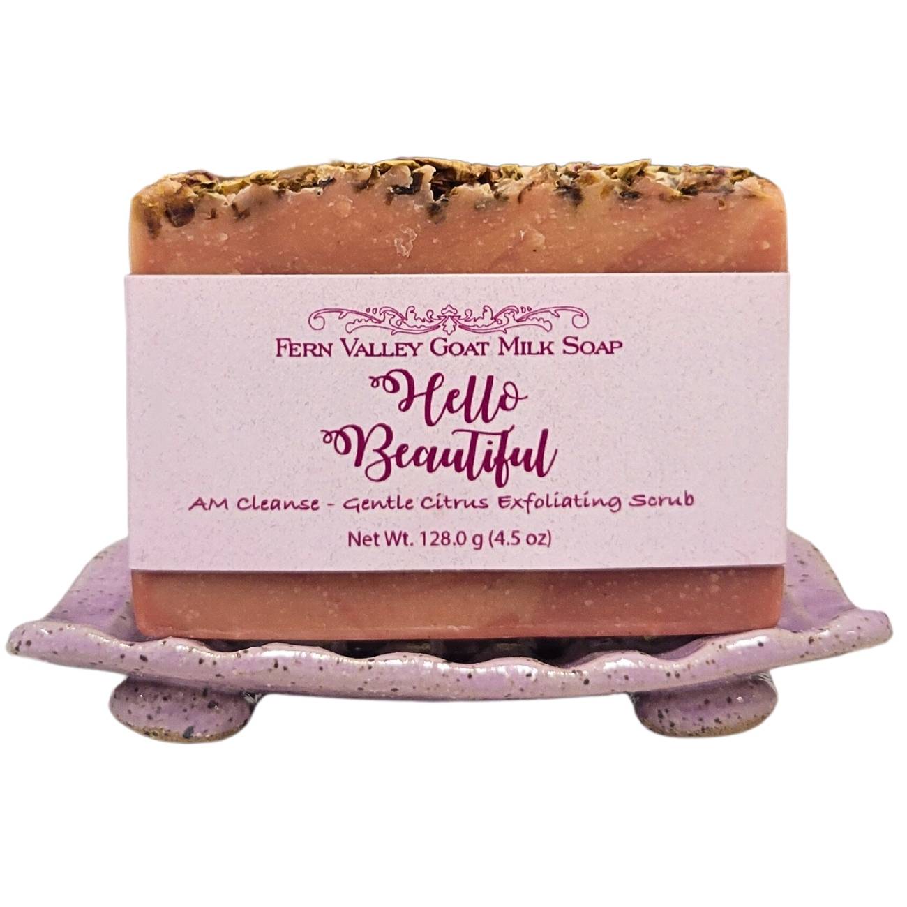 Fern Valley - Natural Goat Milk Soap | Exfoliating Scrub | Hello Beautiful AM Cleanse
