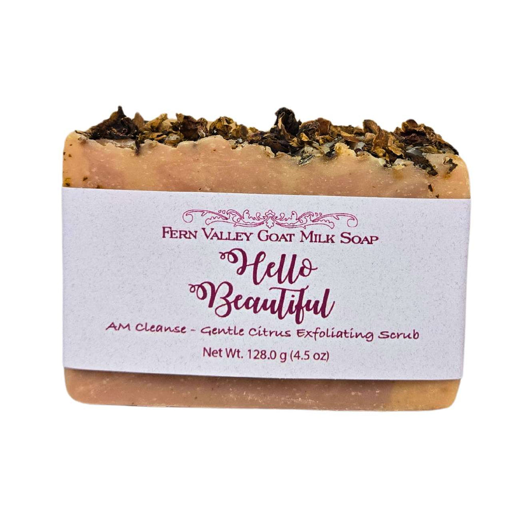 Fern Valley - Natural Goat Milk Soap | Exfoliating Scrub | Hello Beautiful AM Cleanse