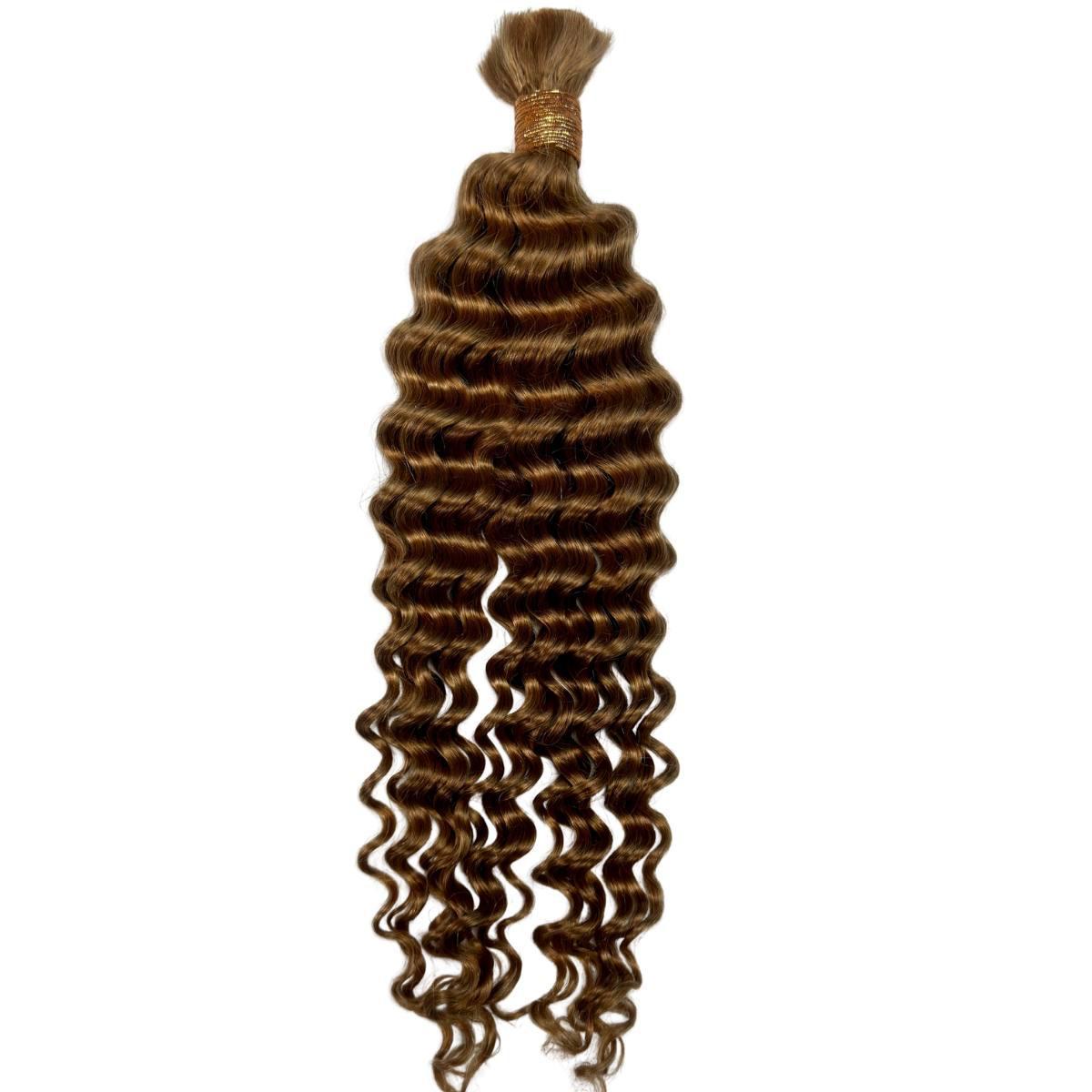 Private Label - Honey Blonde Deep Wave 27 Bulk 100% Human Braiding Hair