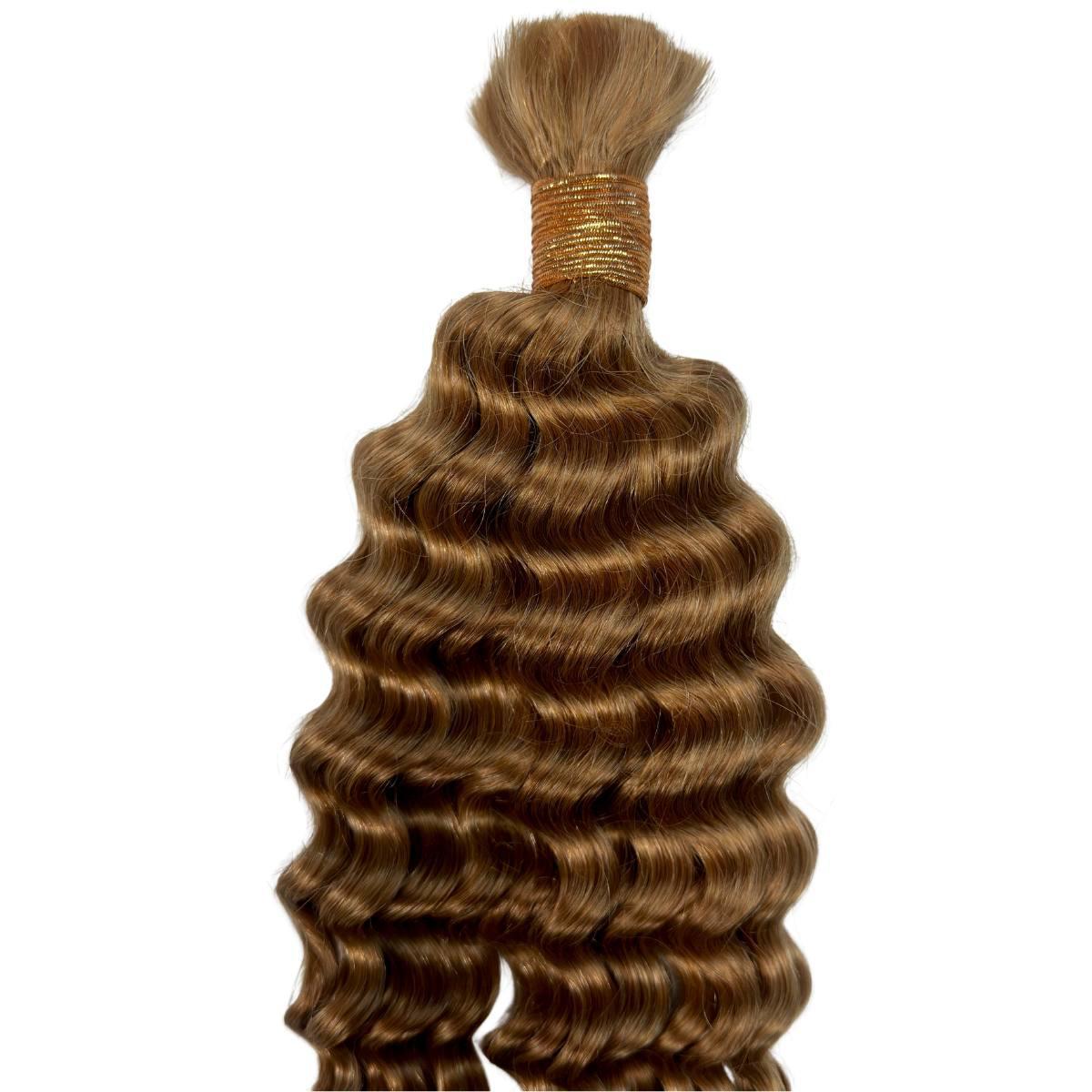 Private Label - Honey Blonde Deep Wave 27 Bulk 100% Human Braiding Hair