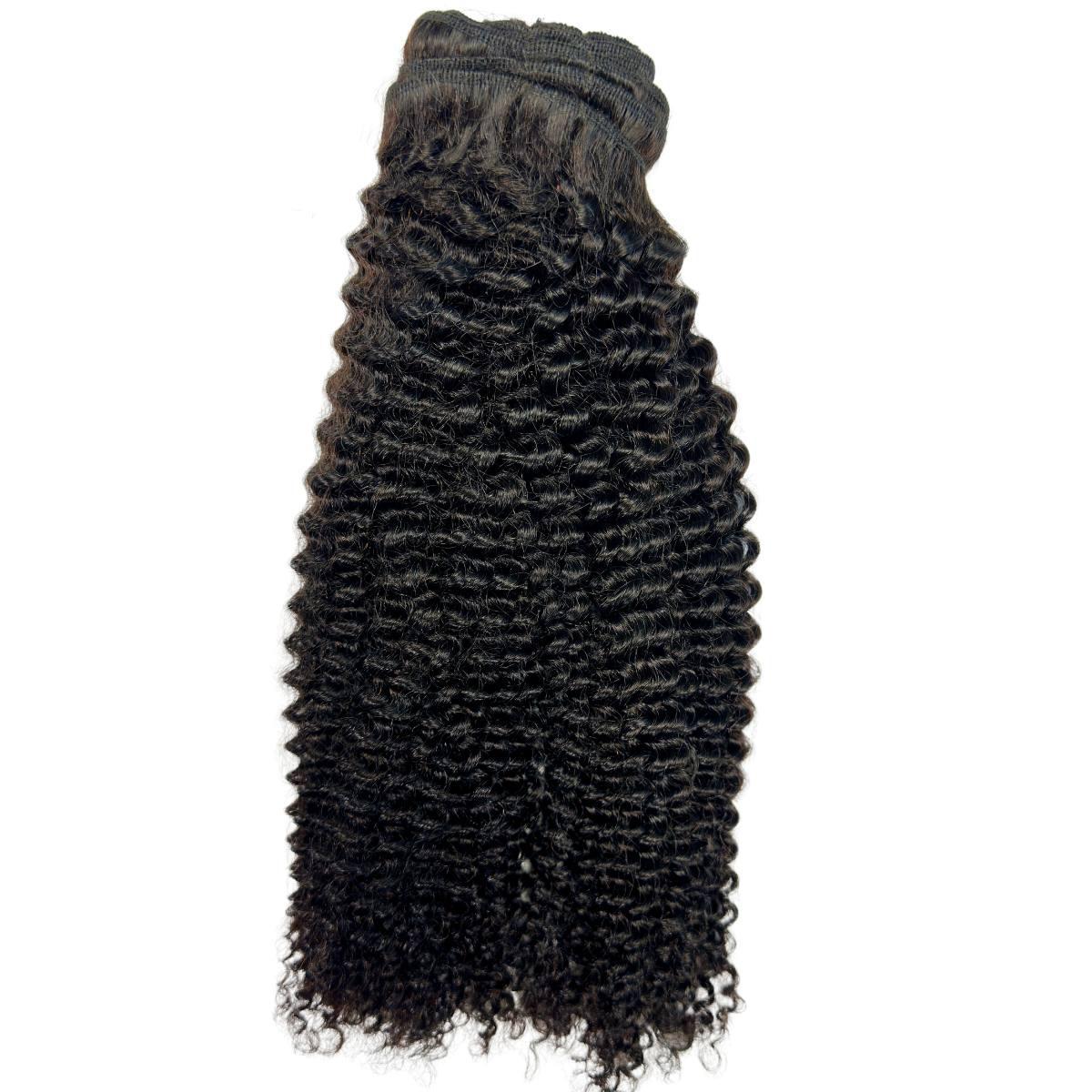 Private Label - Jerry Curl Clip-In 100% Human Hair Extensions