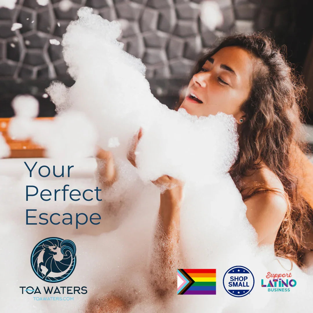 TOA Waters - Liquid Bath Bombs and Loofah Sponge Gift Set