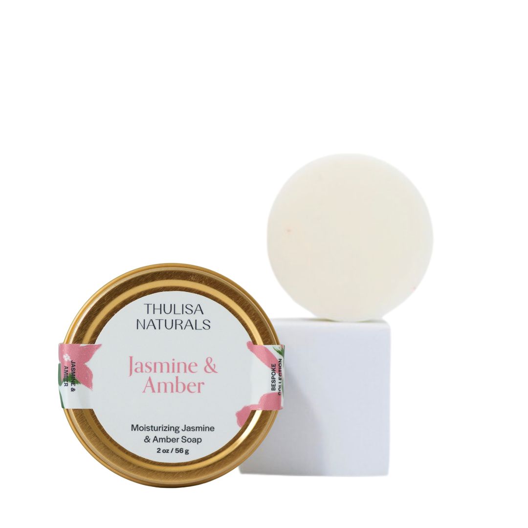 Thulisa Naturals - Shea Butter Hand and Body Travel Soap | Jasmine Amber