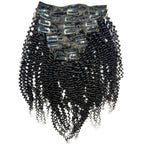 Private Label - Jerry Curl Clip-In 100% Human Hair Extensions