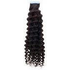 Private Label - Kinky Curly 100% Human Hair Tape In Extensions