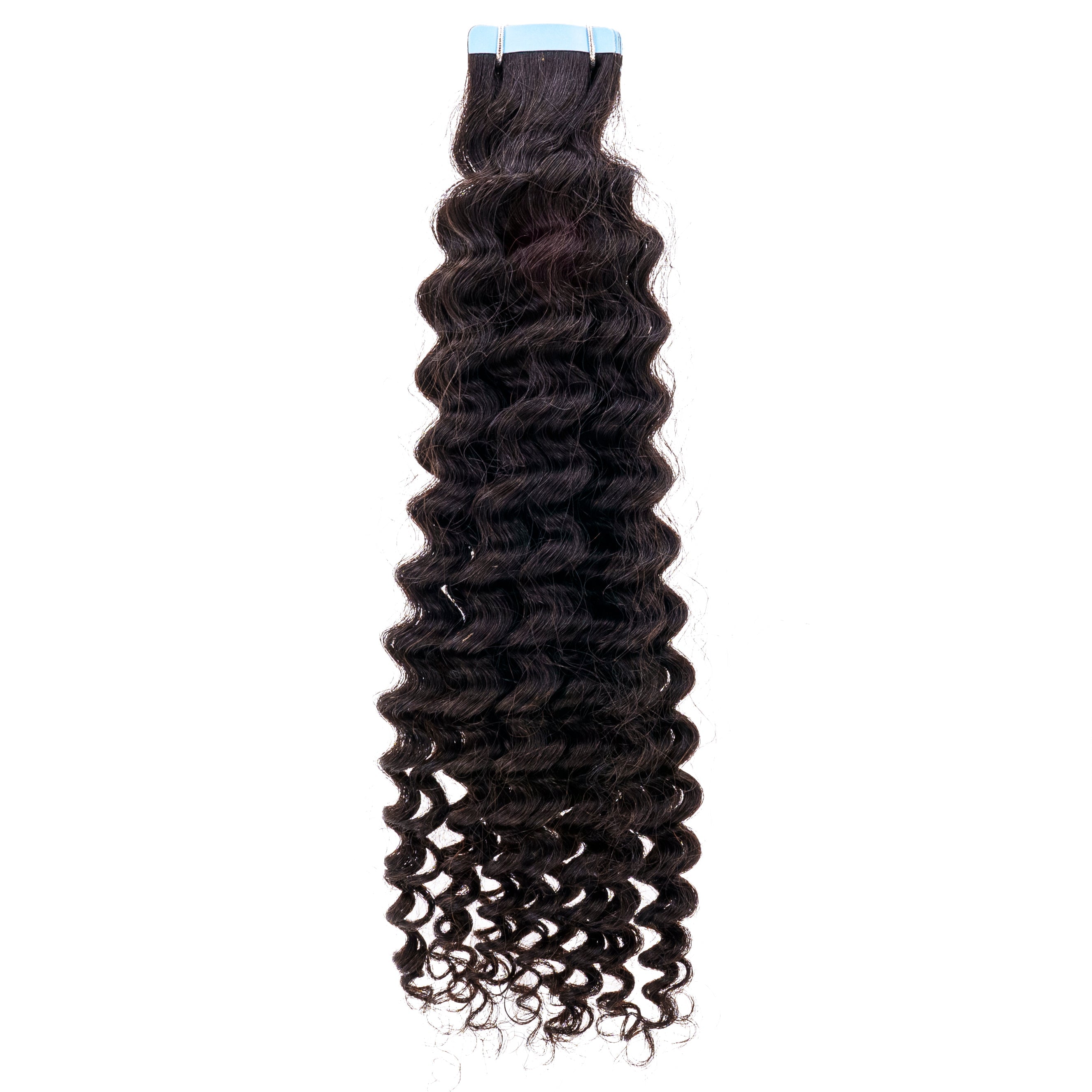 Private Label - Kinky Curly 100% Human Hair Tape In Extensions