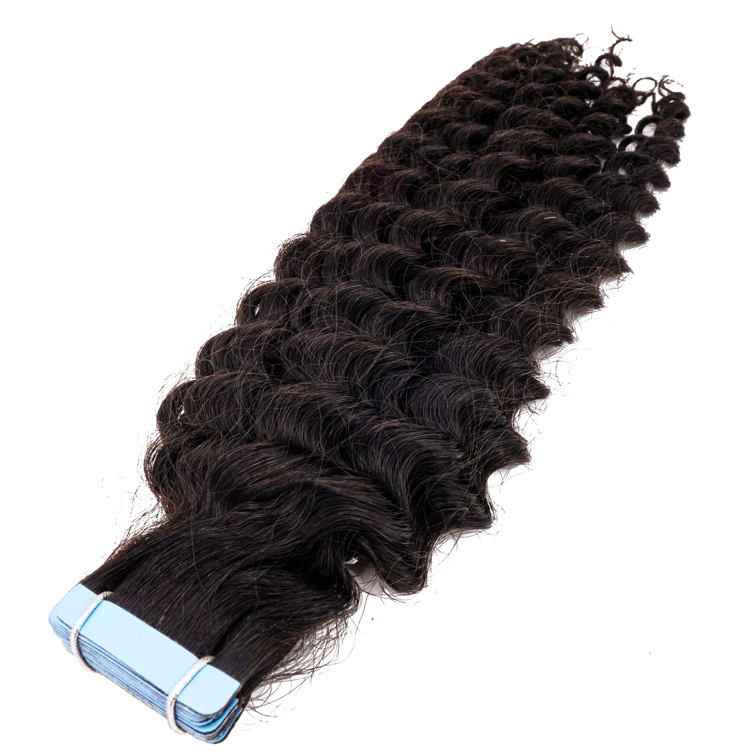Private Label - Kinky Curly 100% Human Hair Tape In Extensions