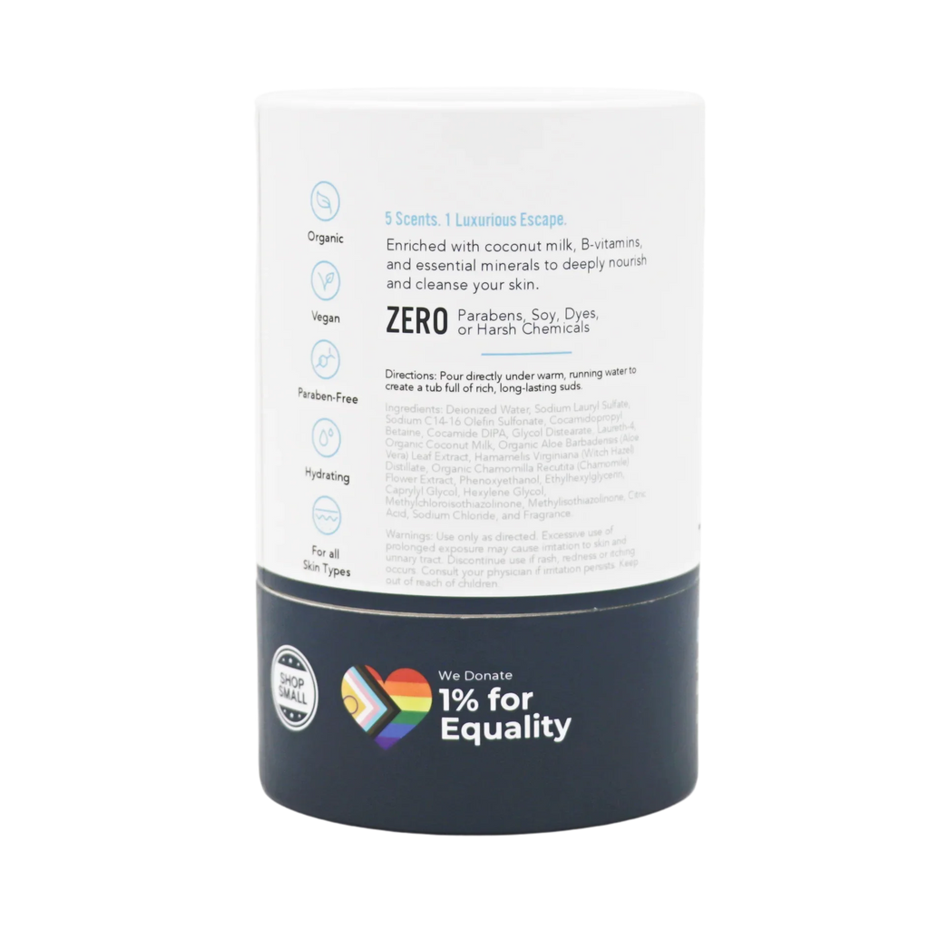 TOA Waters - Liquid Bath Bombs and Loofah Sponge Gift Set