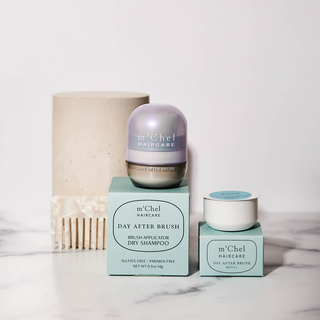 m’Chel Haircare - Day After™ Brush + Refill Bundle Clean Dry Shampoo