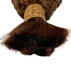 Private Label - Medium Brown Deep Wave Color 4 Bulk 100% Human Braiding Hair