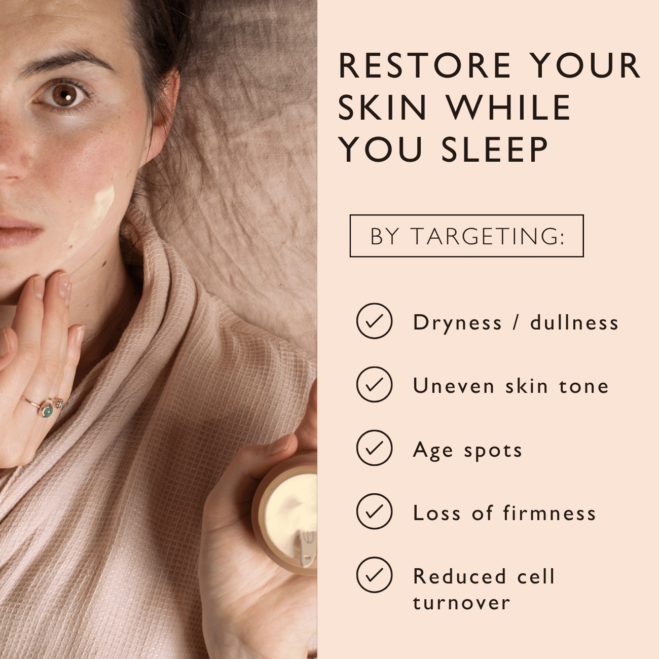 UpCircle - Night Cream with Hyaluronic Acid + Niacinamide - Travel Size