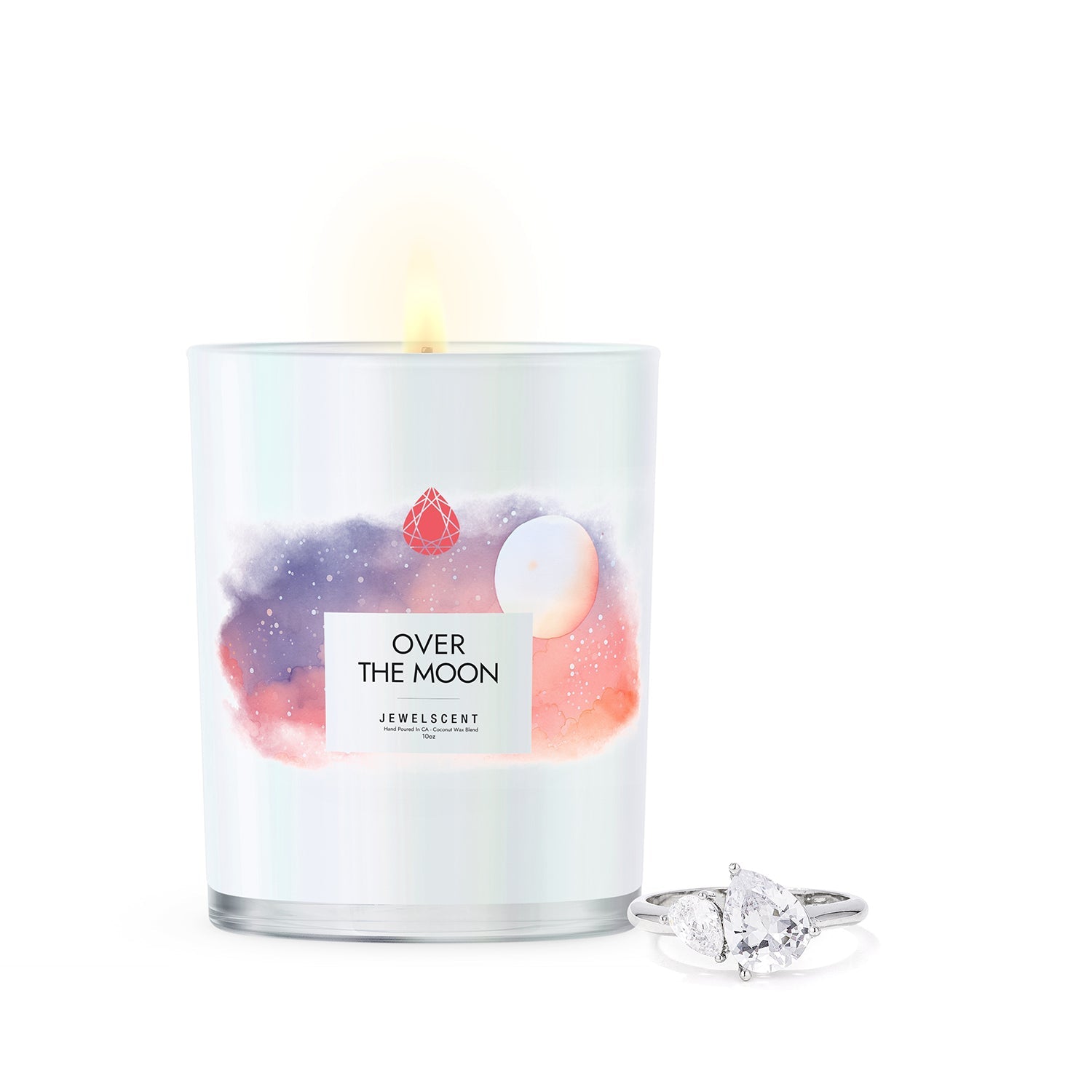 JewelScent - Over The Moon Iridescent 10oz Signature Jewelry  Candle