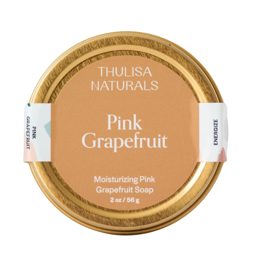Thulisa Naturals - Pink Grapefruit Shea Butter Hand and Body Travel Soap