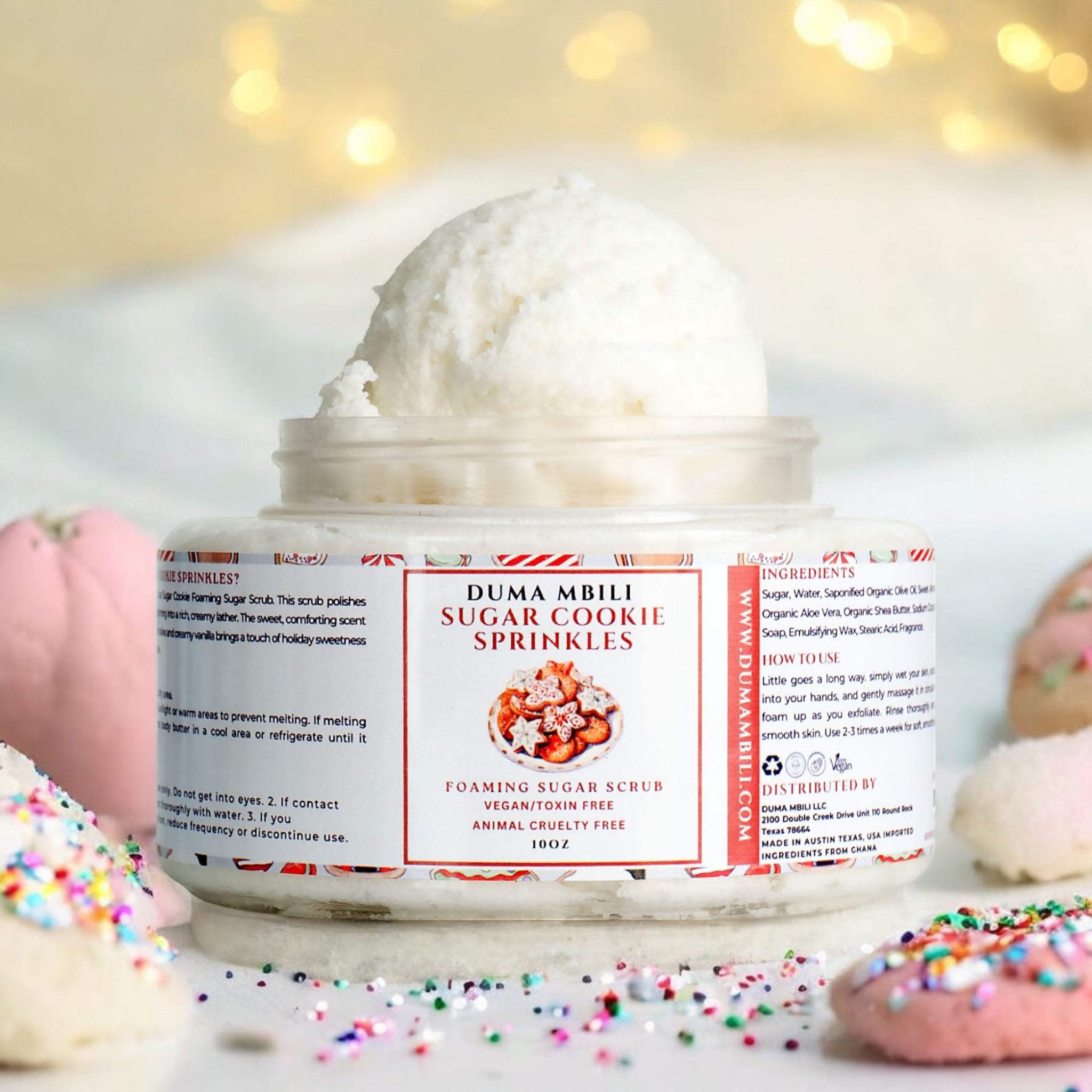 Duma Mbilli - Sugar Cookie Sprinkles Foaming Sugar Scrub