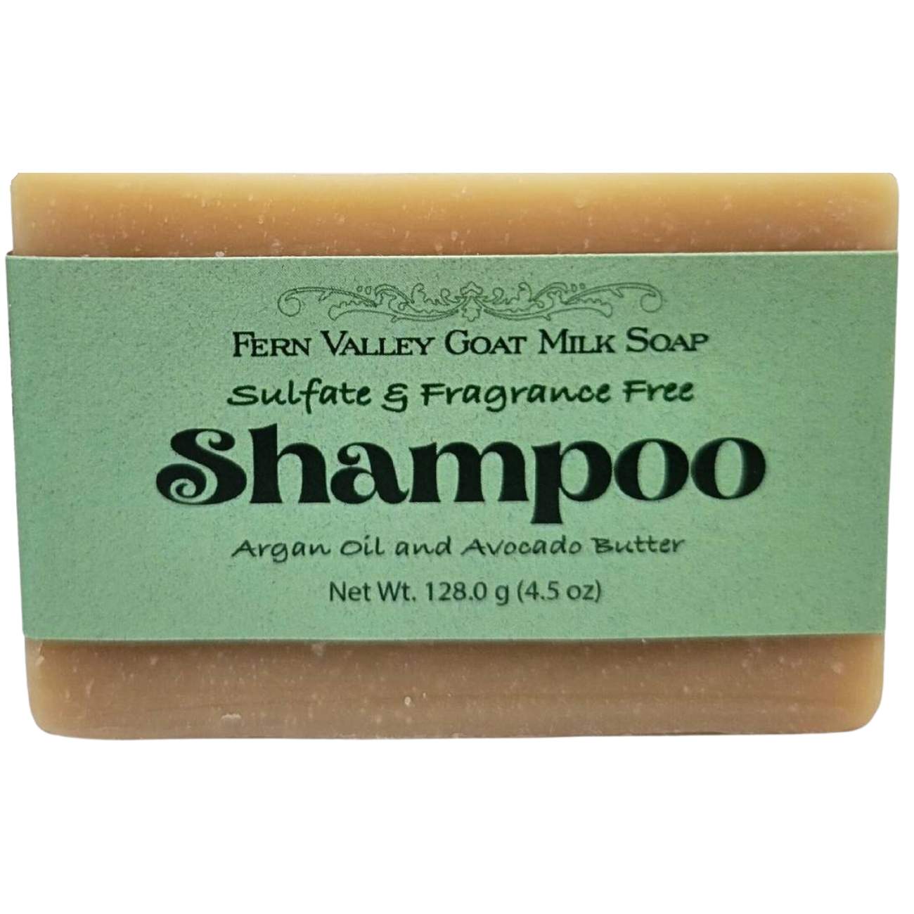 Fern Valley - Handmade Goat Milk Shampoo Bar |  Argan Oil & Avocado Butter | Fragrance-Free