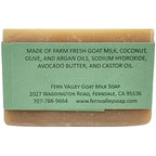 Fern Valley - Handmade Goat Milk Shampoo Bar |  Argan Oil & Avocado Butter | Fragrance-Free