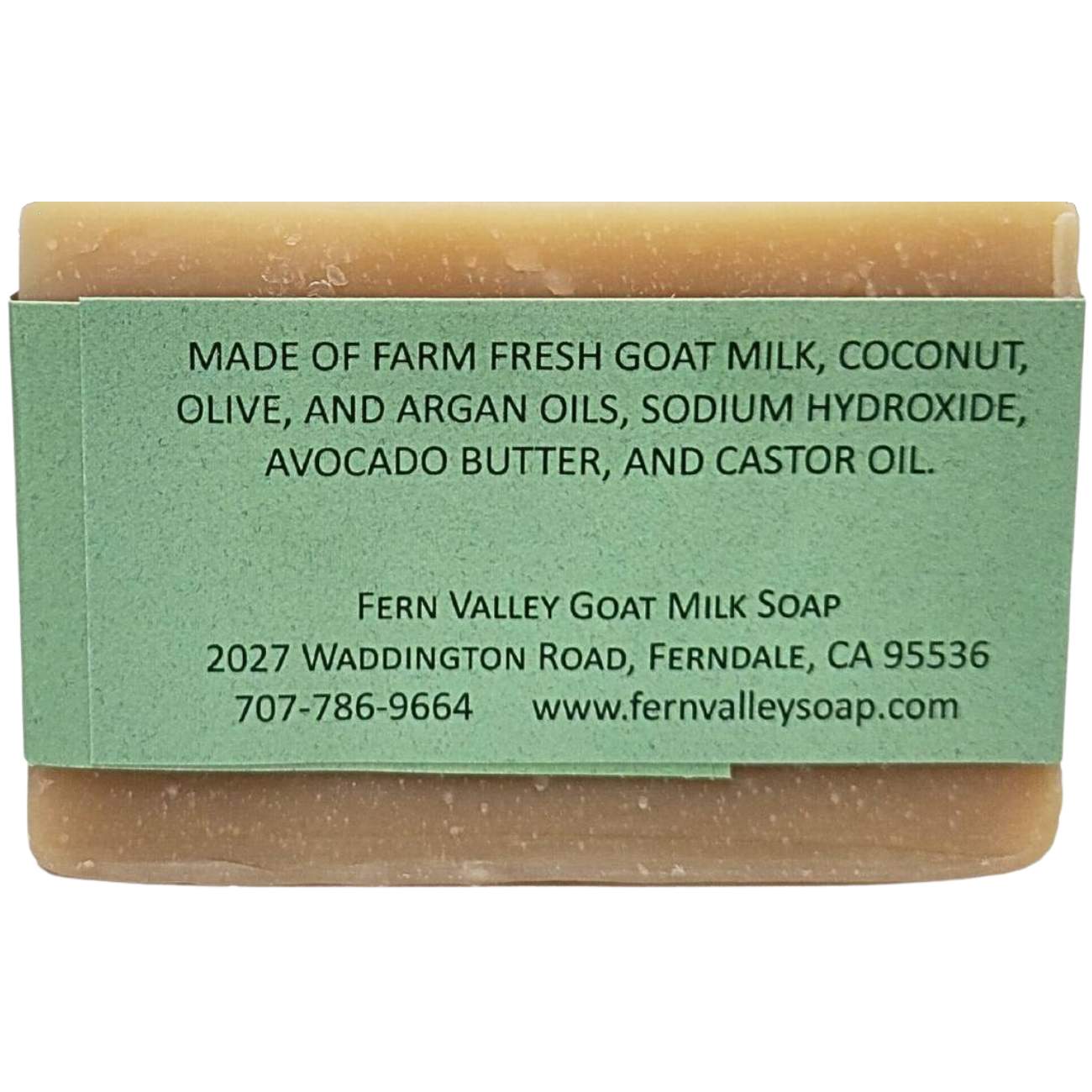 Fern Valley - Handmade Goat Milk Shampoo Bar |  Argan Oil & Avocado Butter | Fragrance-Free