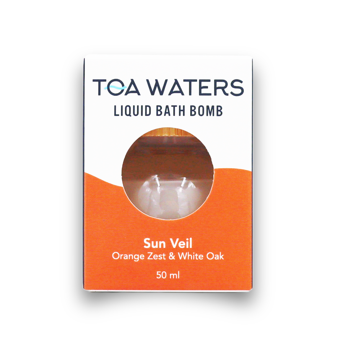 TOA Waters - Sun Veil Liquid Bath Bomb - Orange Zest and White Oak