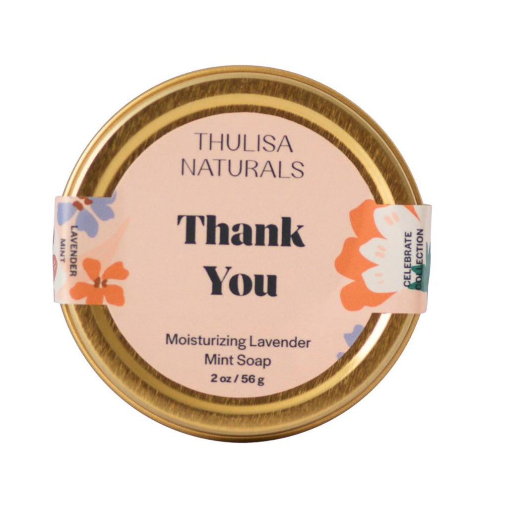 Thulisa Naturals - Shea Butter Hand + Body Travel Soap | Thank You