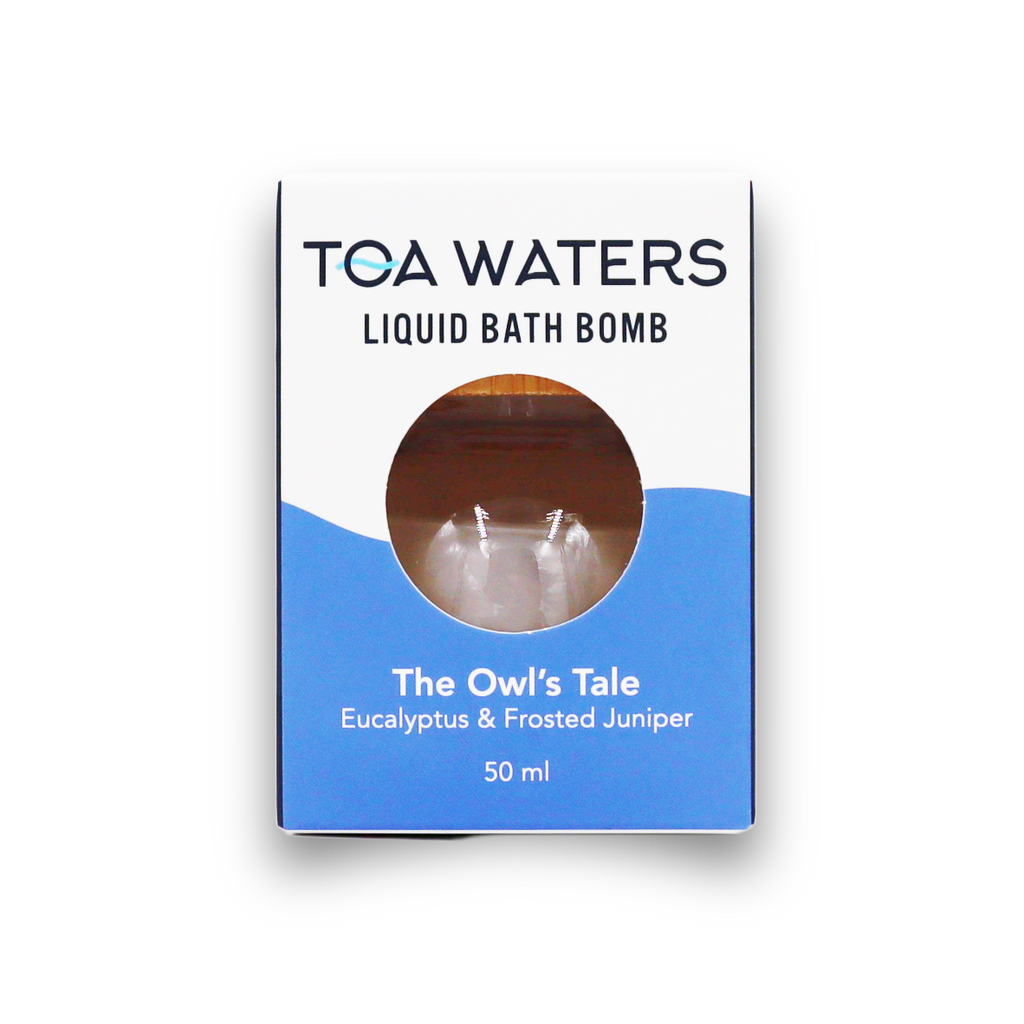TOA Waters - The Owl's Tale Liquid Bath Bomb - Eucalyptus, Vanilla, and Frosted Juniper