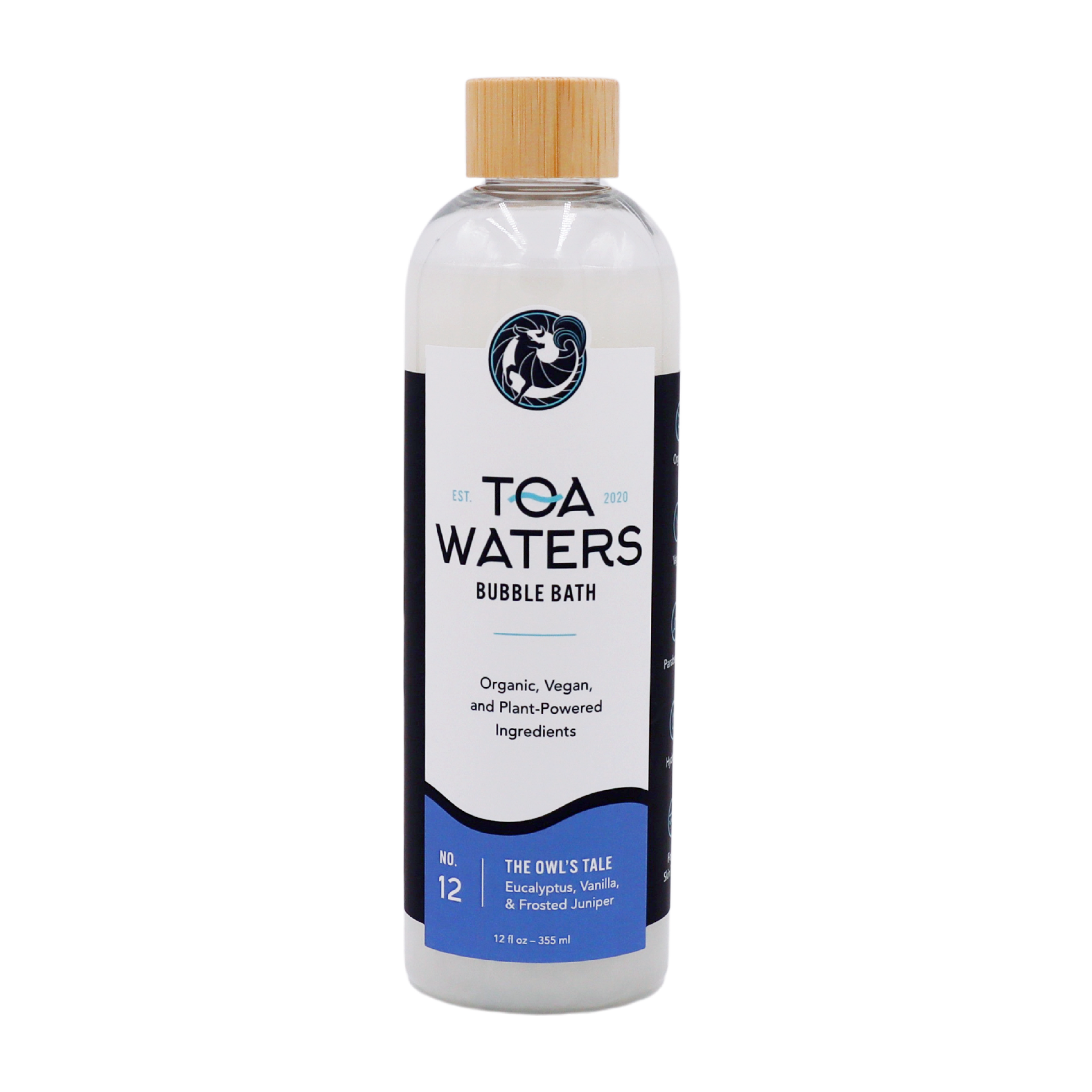 TOA Waters - The Owl's Tale Bubble Bath - Eucalyptus, Vanilla, and Frosted Juniper