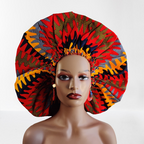 Duma Mbilli - XL Silk Lined African Print Bonnet