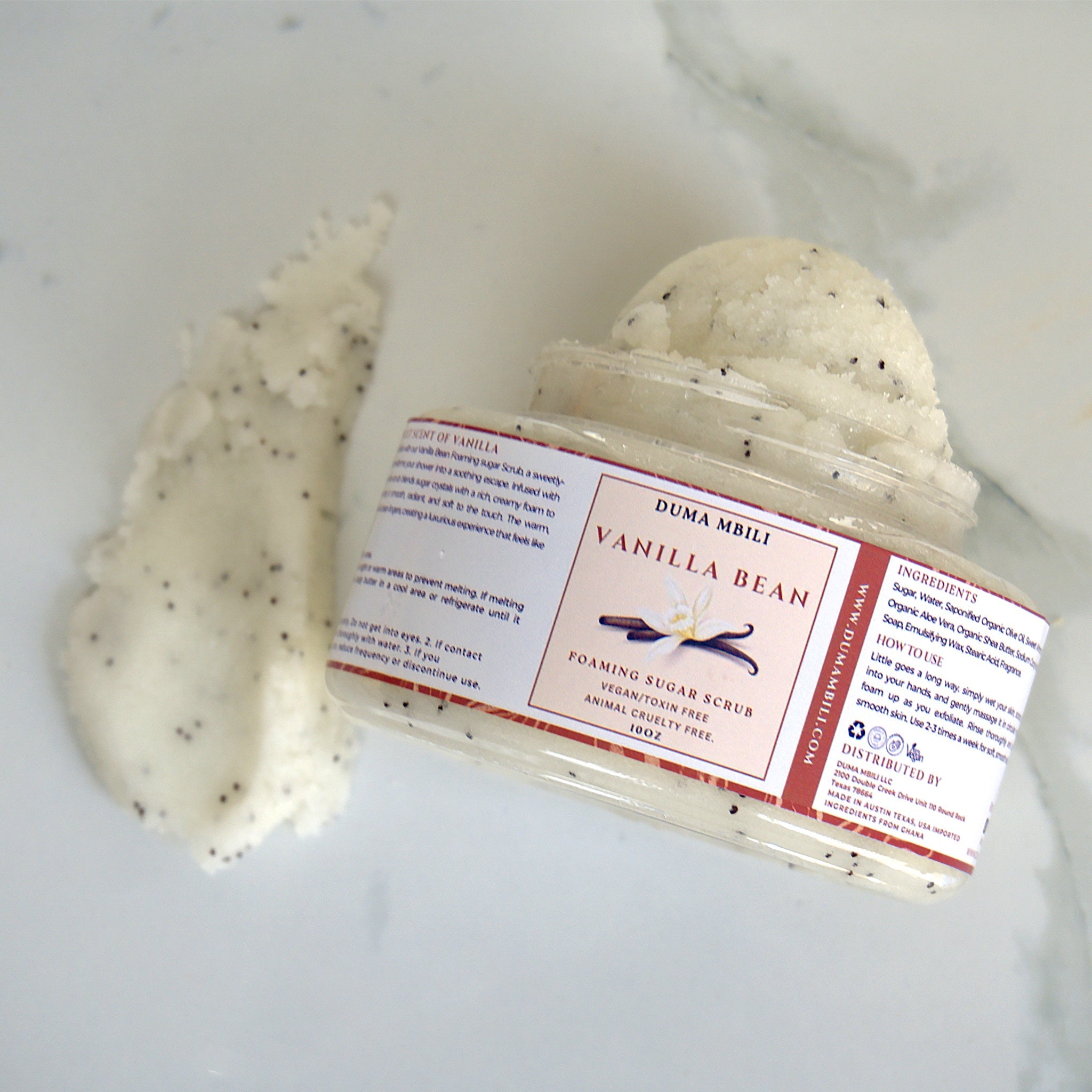 Duma Mbilli - Vanilla Bean Foaming Sugar Scrub