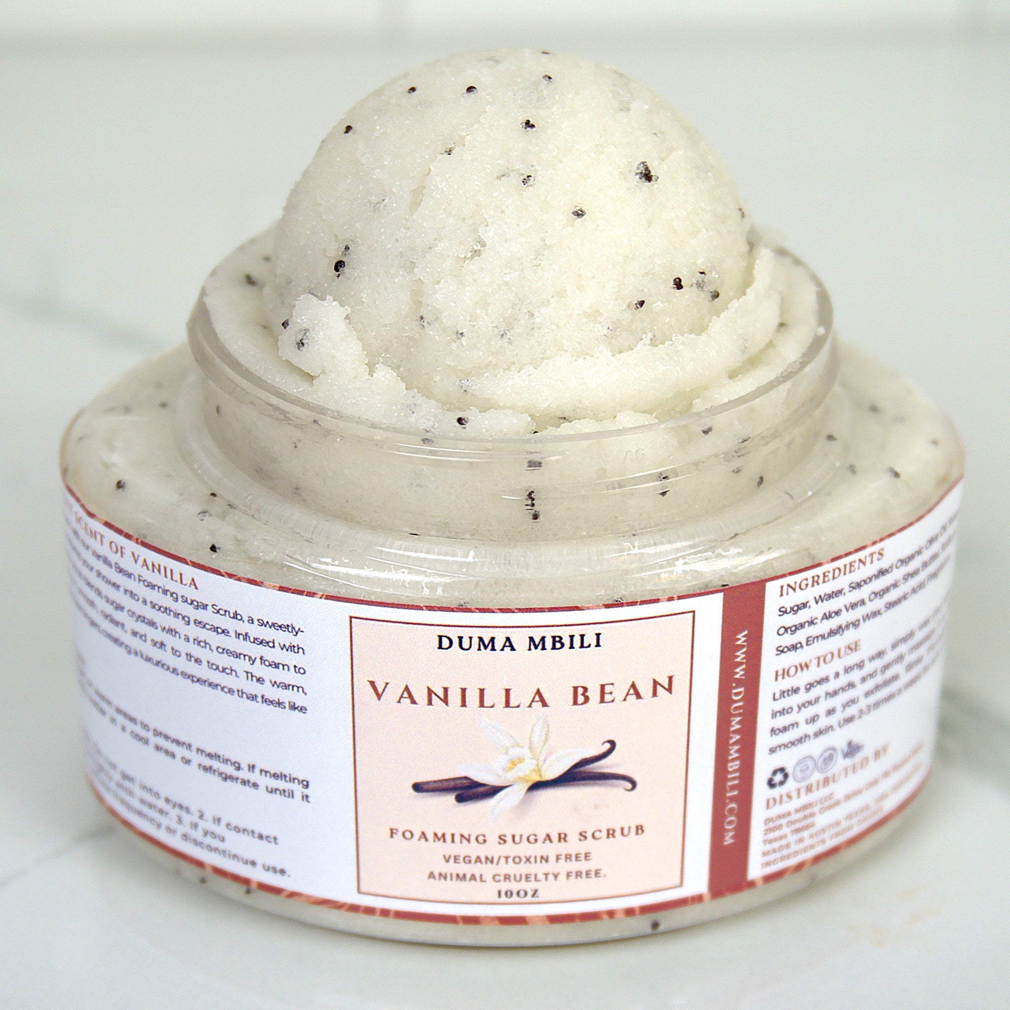 Duma Mbilli - Vanilla Bean Foaming Sugar Scrub