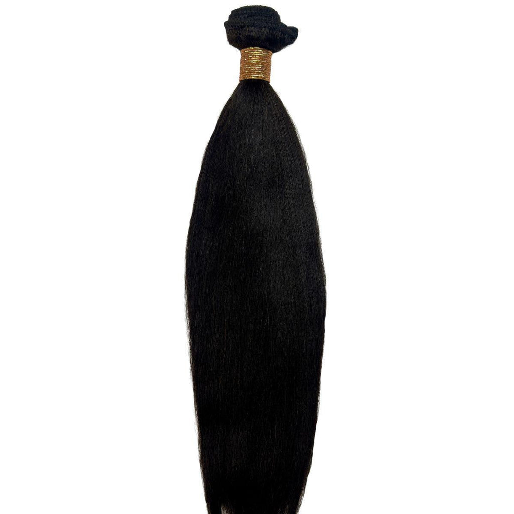 Private Label - Yaki Straight 100% Human Hair Bundles 12”-24”