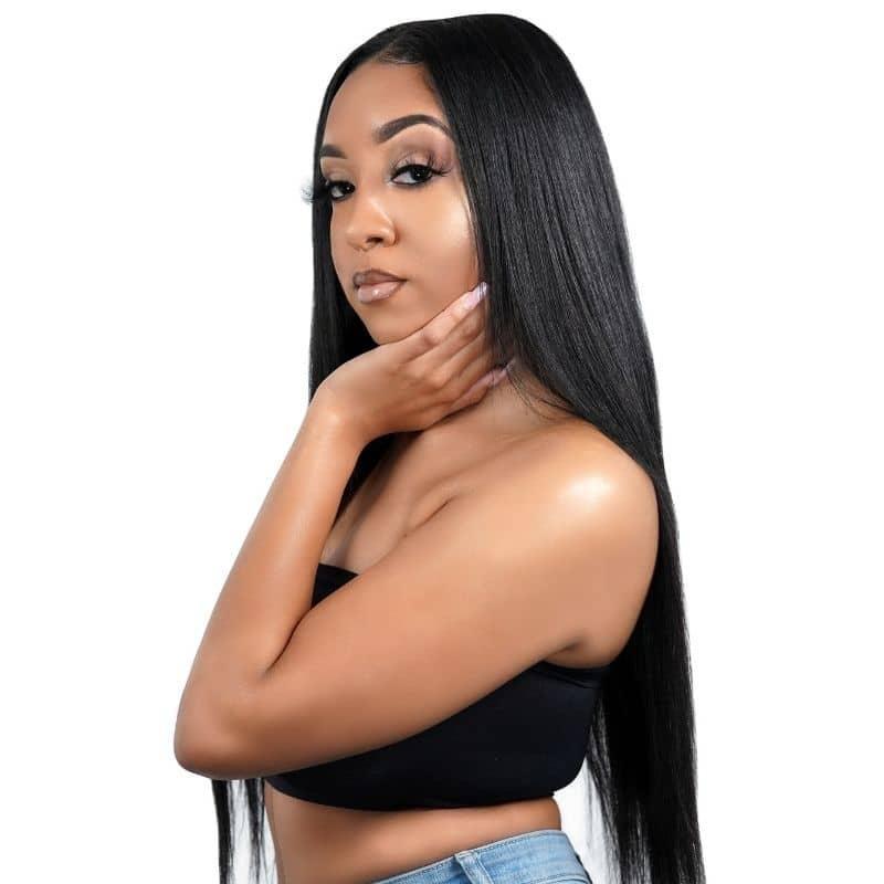 Private Label - Straight 13x4 HD Lace Front Human Hair Wig