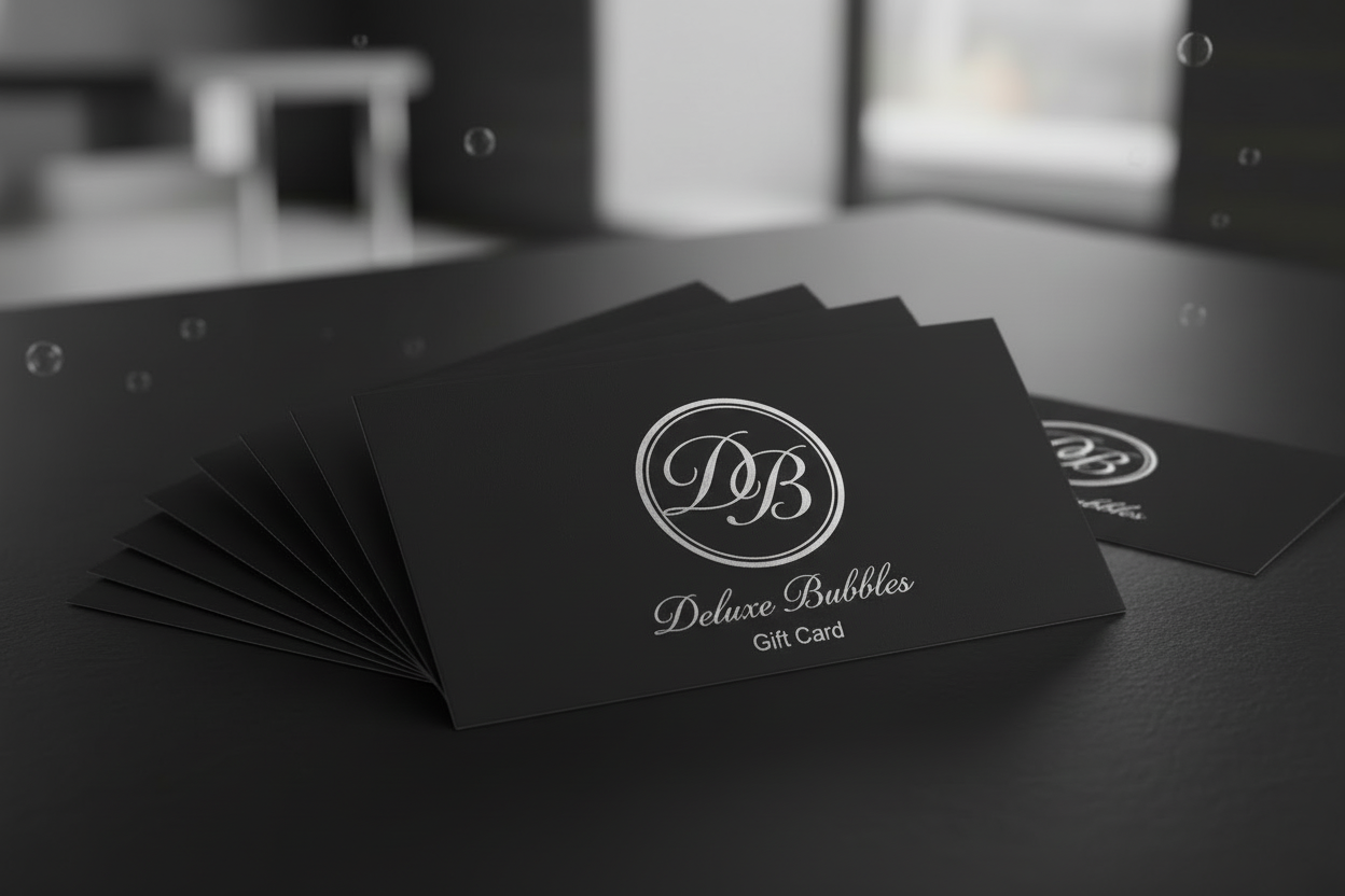 add gift card under deluxe bubbles
