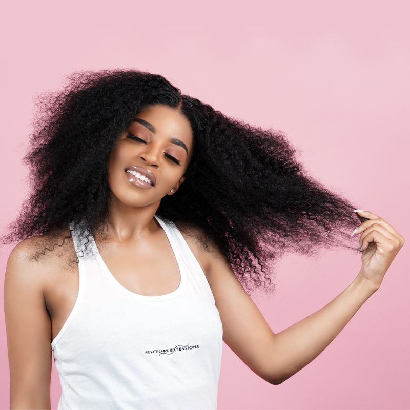 Private Label - Afro Kinky Curly 100% Human Hair Bundles