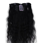Private Label - Indian Curly Natural Black Clip-in 100% Human Hair Extensions