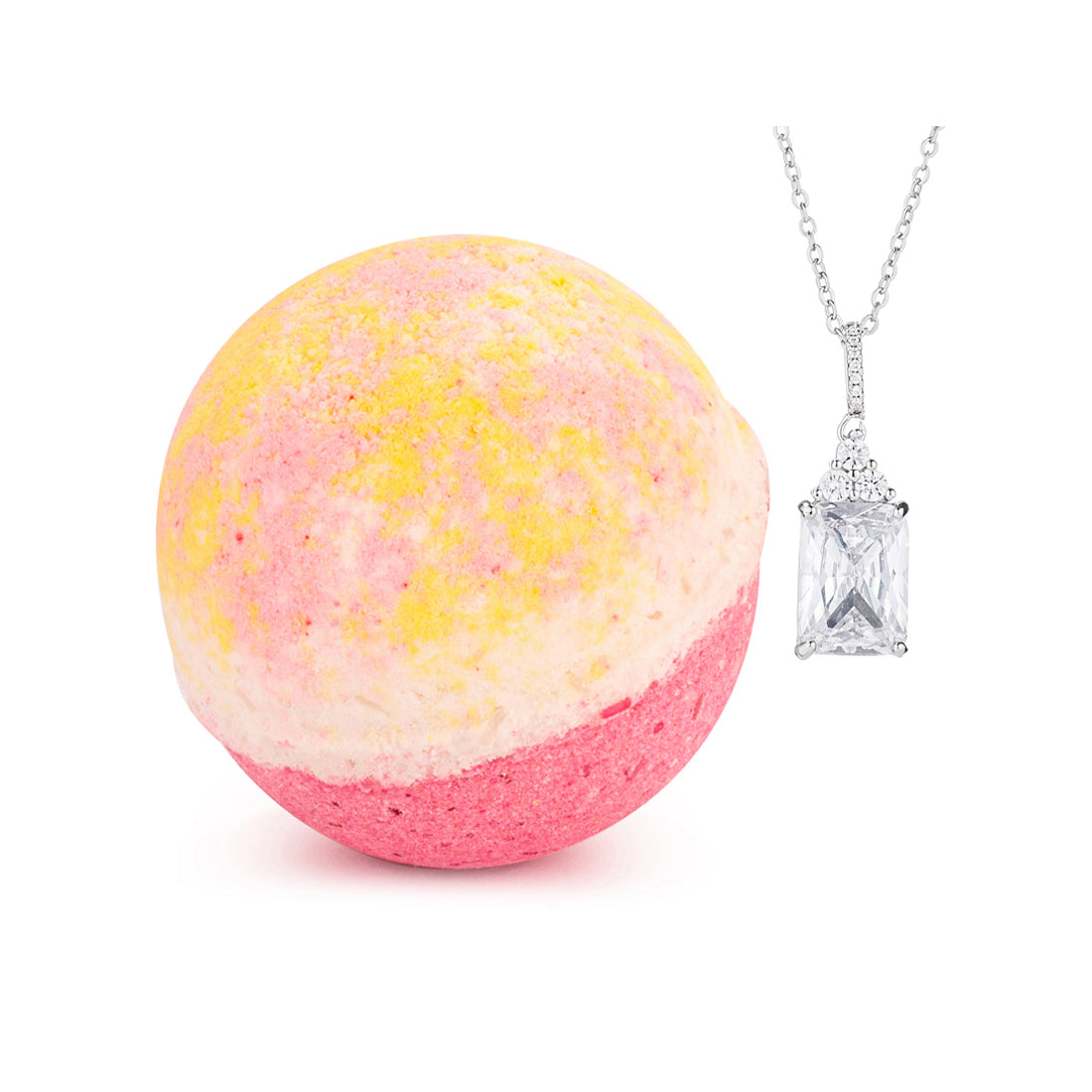 JewelScent - Blushing Peony 10oz Necklace Bath Bomb