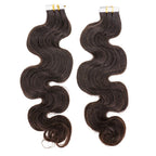 Private Label - Raw Body Wave 100% Human Hair Tape In Extensions