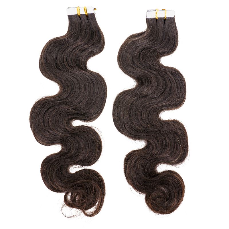 Private Label - Raw Body Wave 100% Human Hair Tape In Extensions