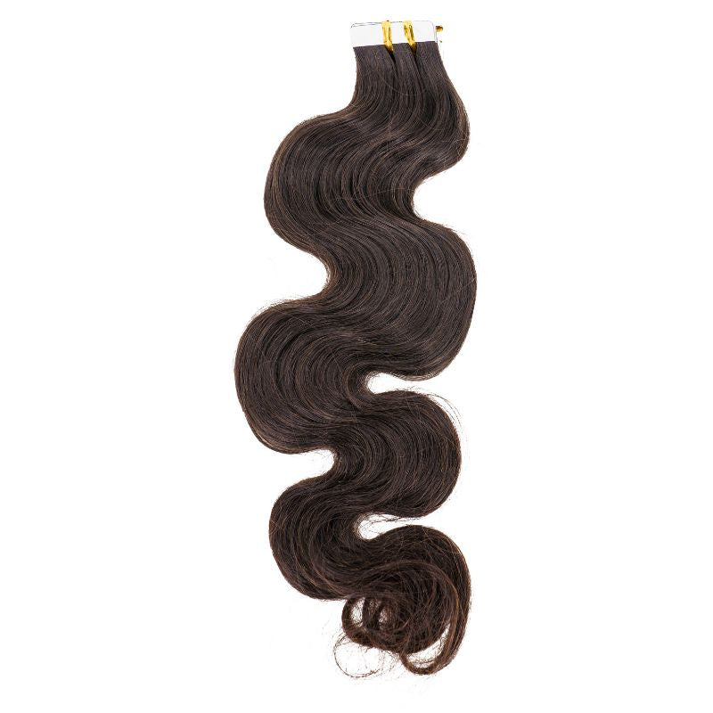 Private Label - Raw Body Wave 100% Human Hair Tape In Extensions