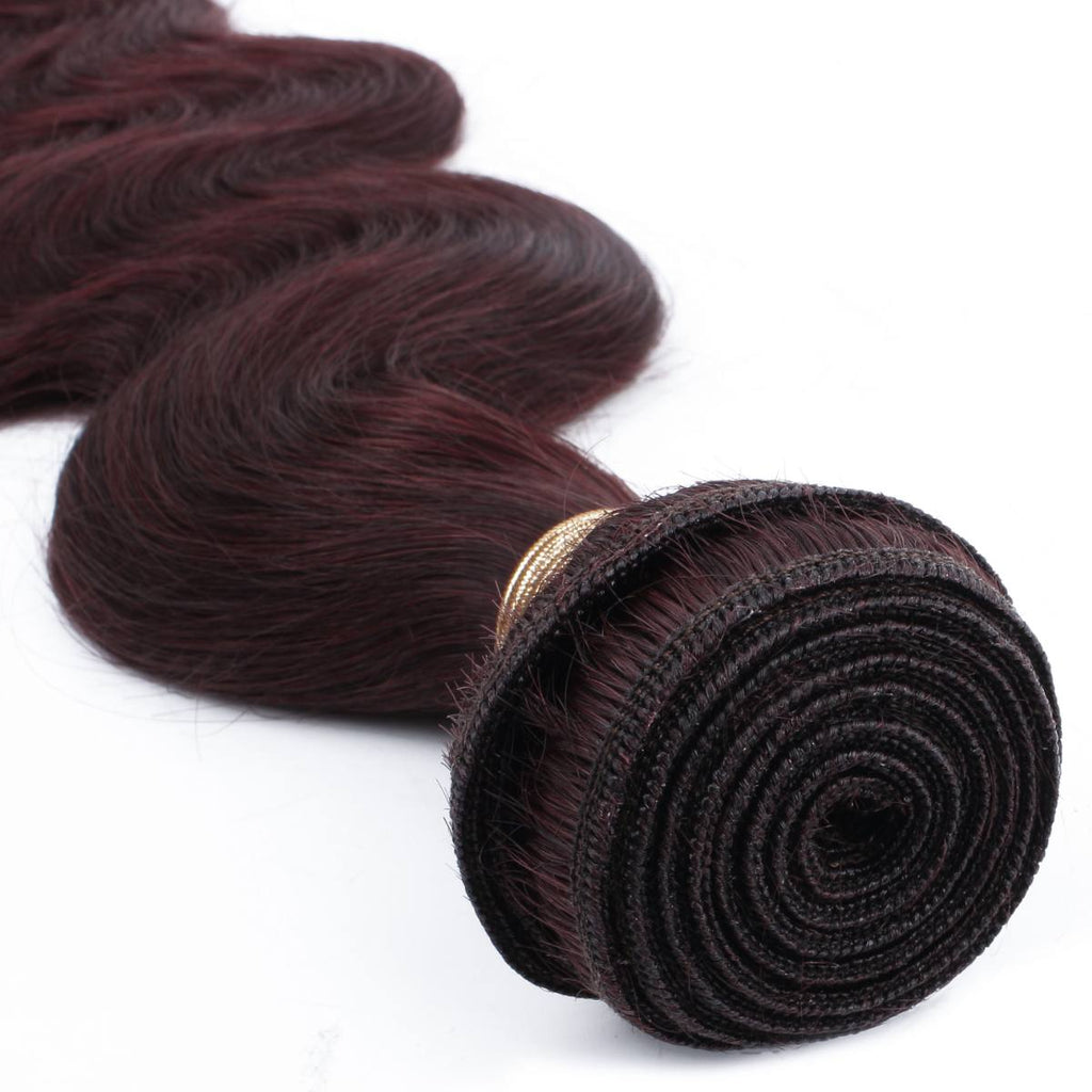 Private Label - Burgundy Body Wave 100% Human Hair Bundles