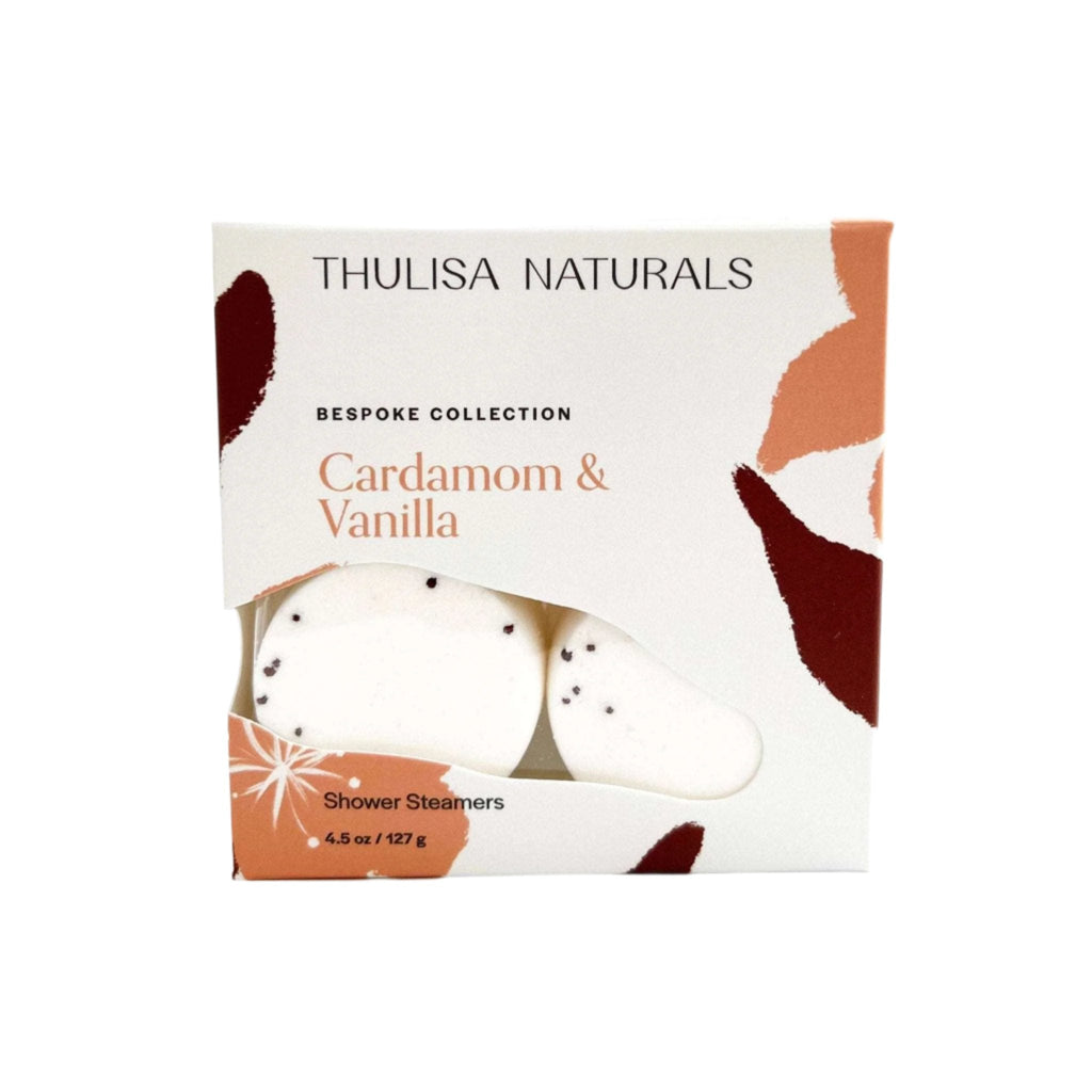 Thulisa Naturals - Cardamom & Vanilla Shower Steamers - 4 Pack