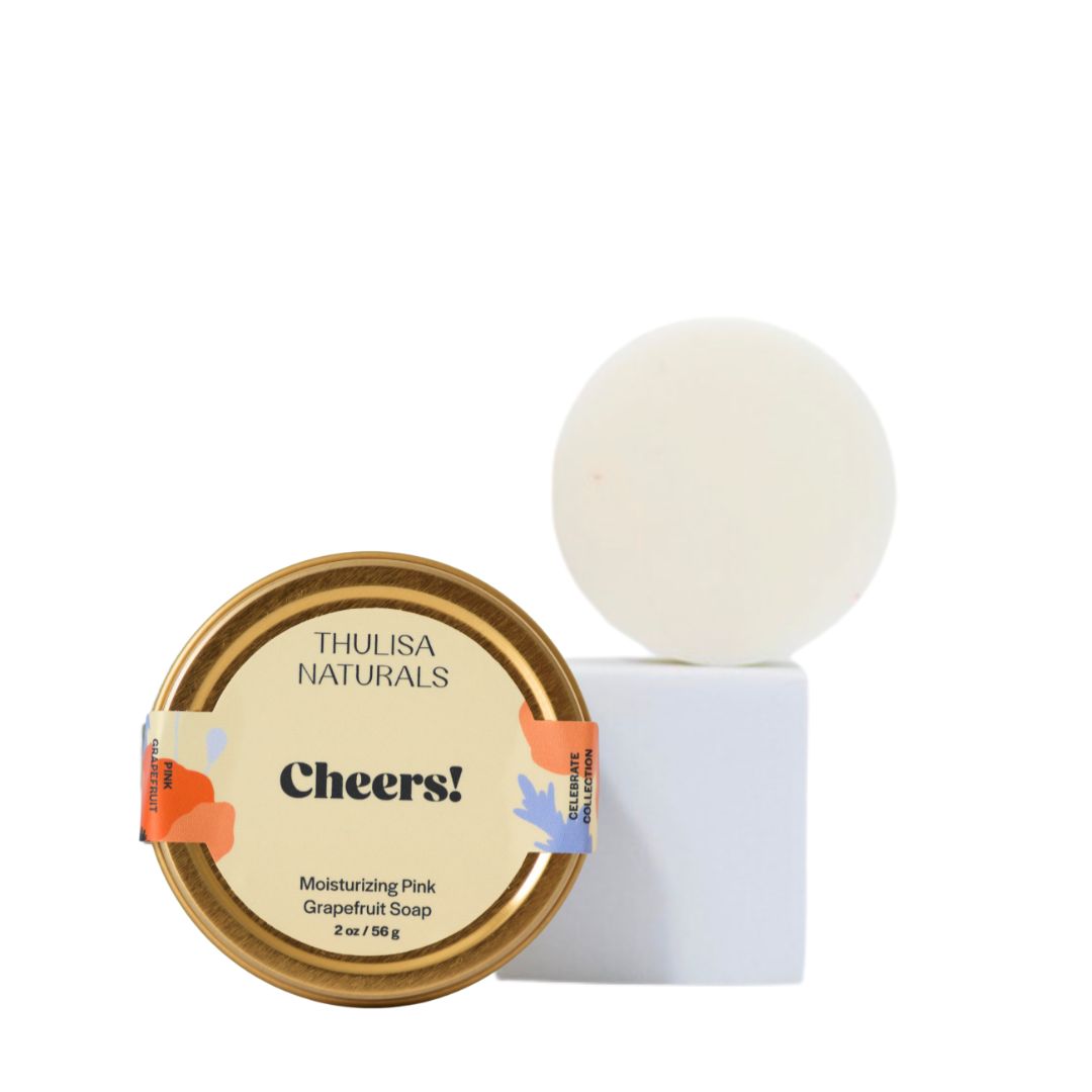 Thulisa Naturals - Cheers Grapefruit Shea Butter Hand and Body Travel Soap