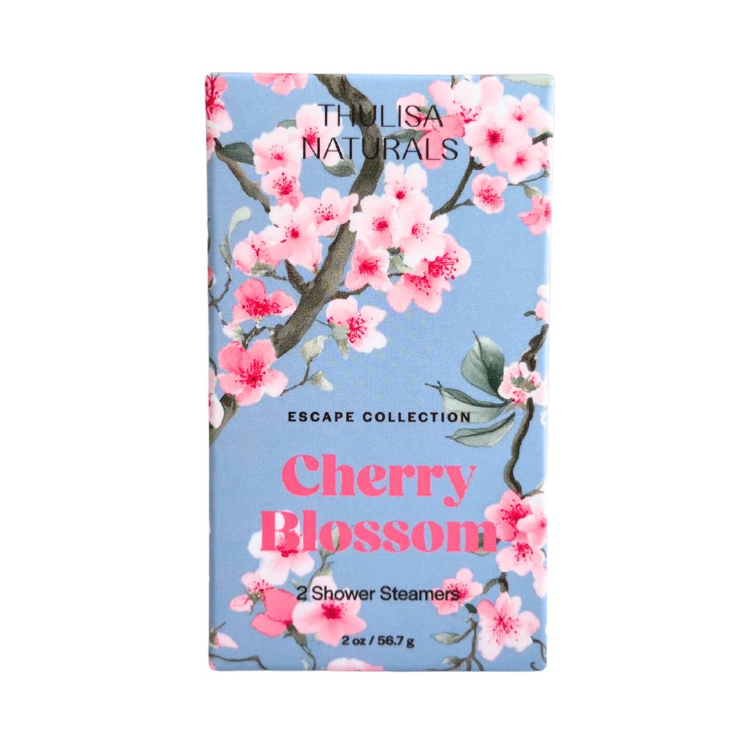 Thulisa Naturals - Cherry Blossom Shower Steamers |  2 pack gift set